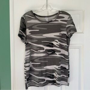 Camouflage Print Top
